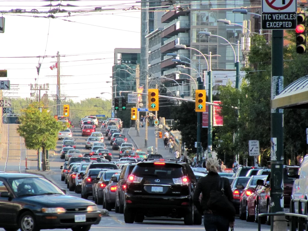 Toronto traffic jam